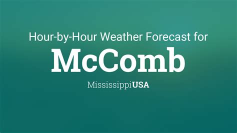 mccomb ms weather hourly